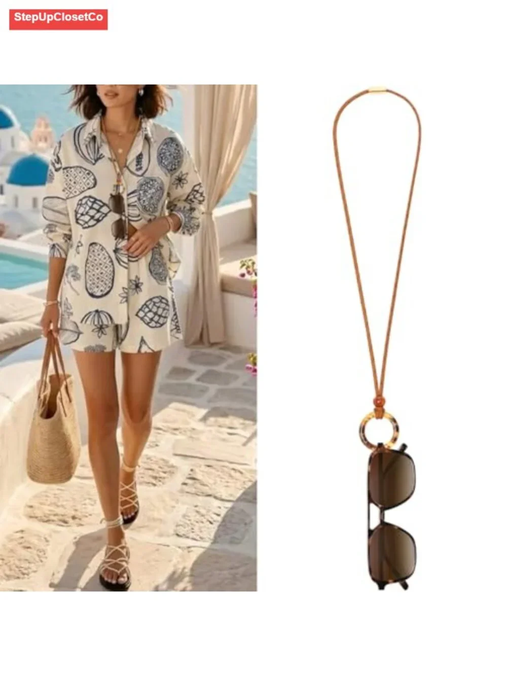 Eyeglass Holder Necklace Strap Chain Loop Ring Glasses Sunglasses Holder for